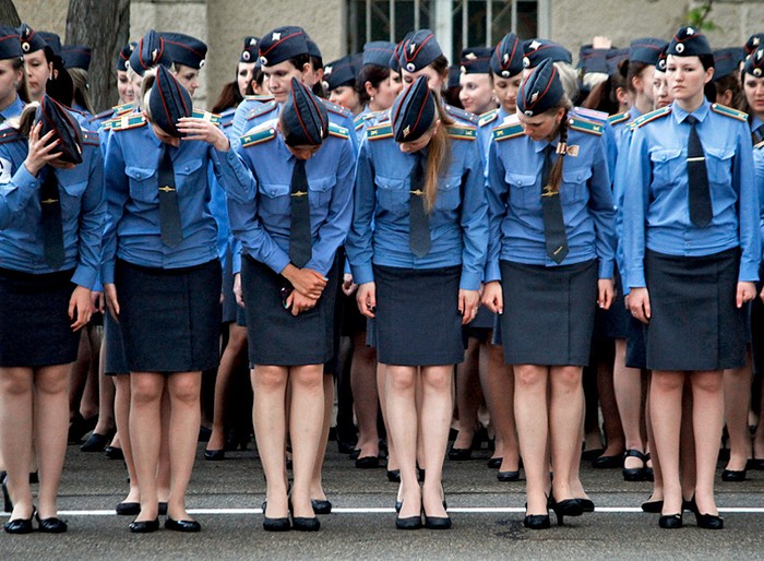 Nữ quân nhân của Bộ Nội Vụ Nga